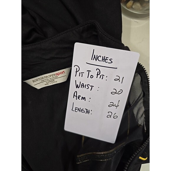 Performance Mesh Full Zip Black Boston Proper Athletic Jacket Womens Lge Sporty - Picture 5 of 8